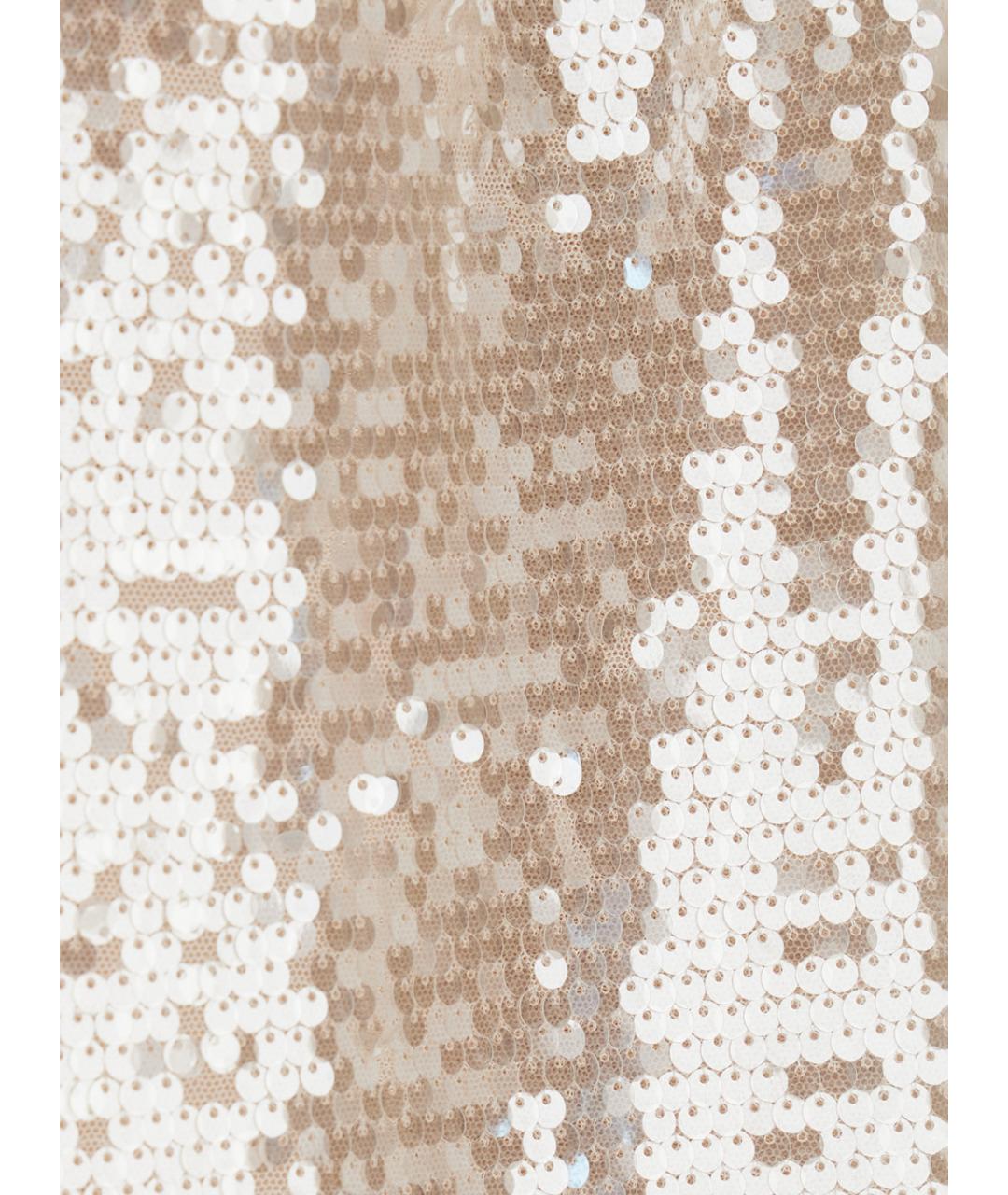 FORTE FORTE Белое полиэстеровое коктейльное платье, фото 3