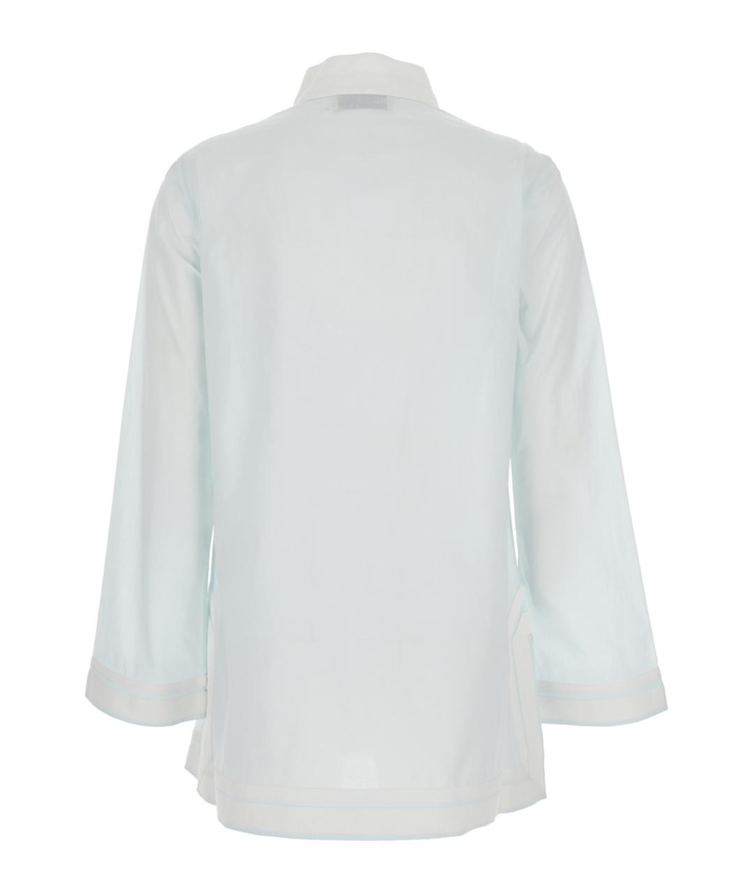 TORY BURCH Голубое хлопковое повседневное платье, фото 2