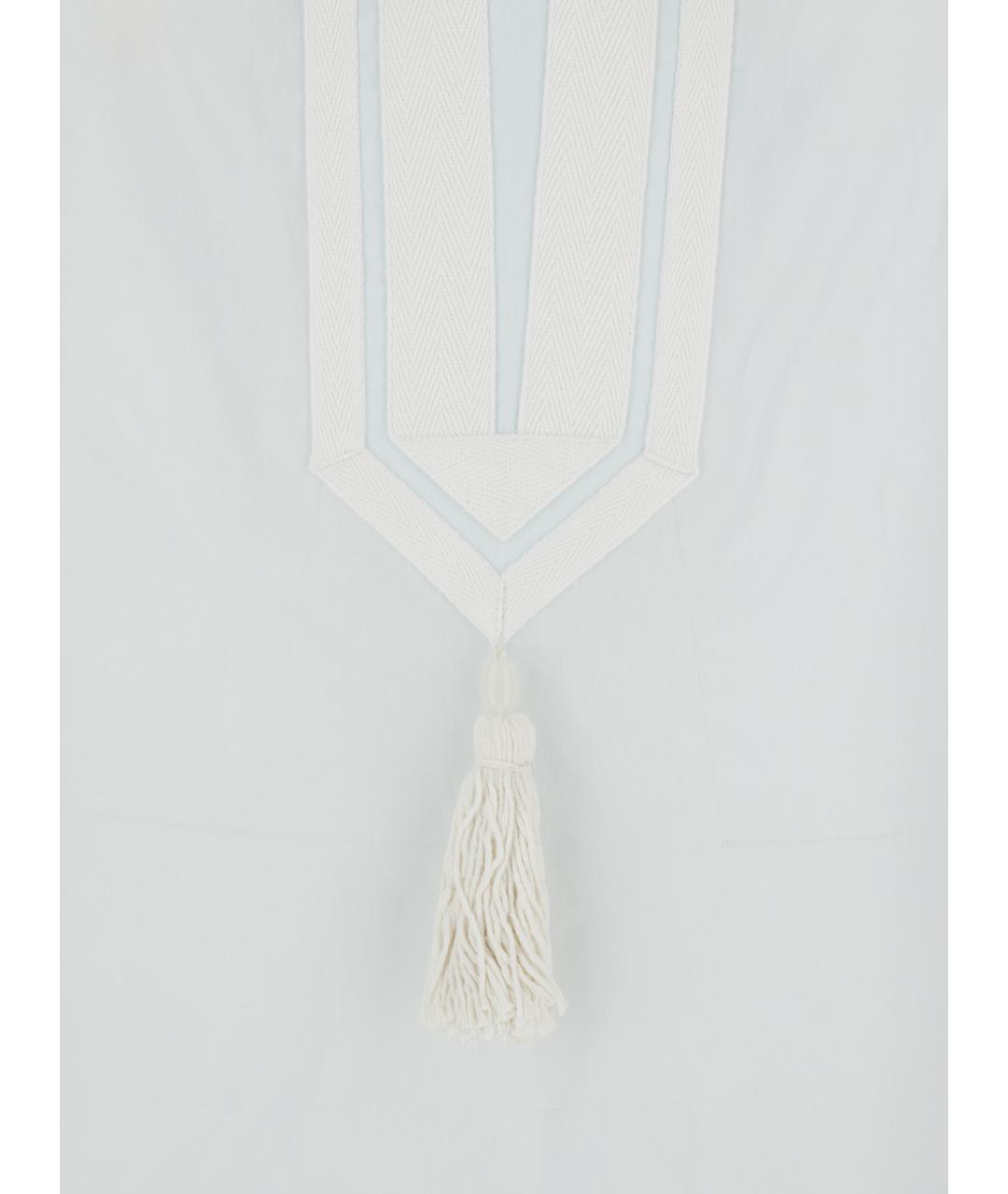 TORY BURCH Голубое хлопковое повседневное платье, фото 3