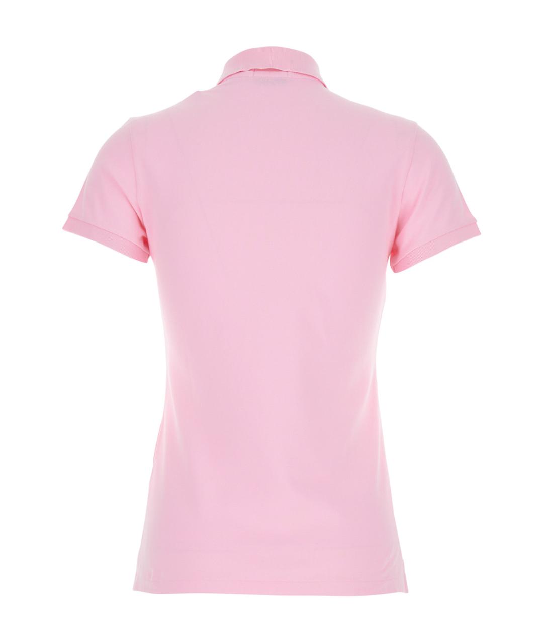 POLO RALPH LAUREN Розовая хлопковая футболка, фото 2