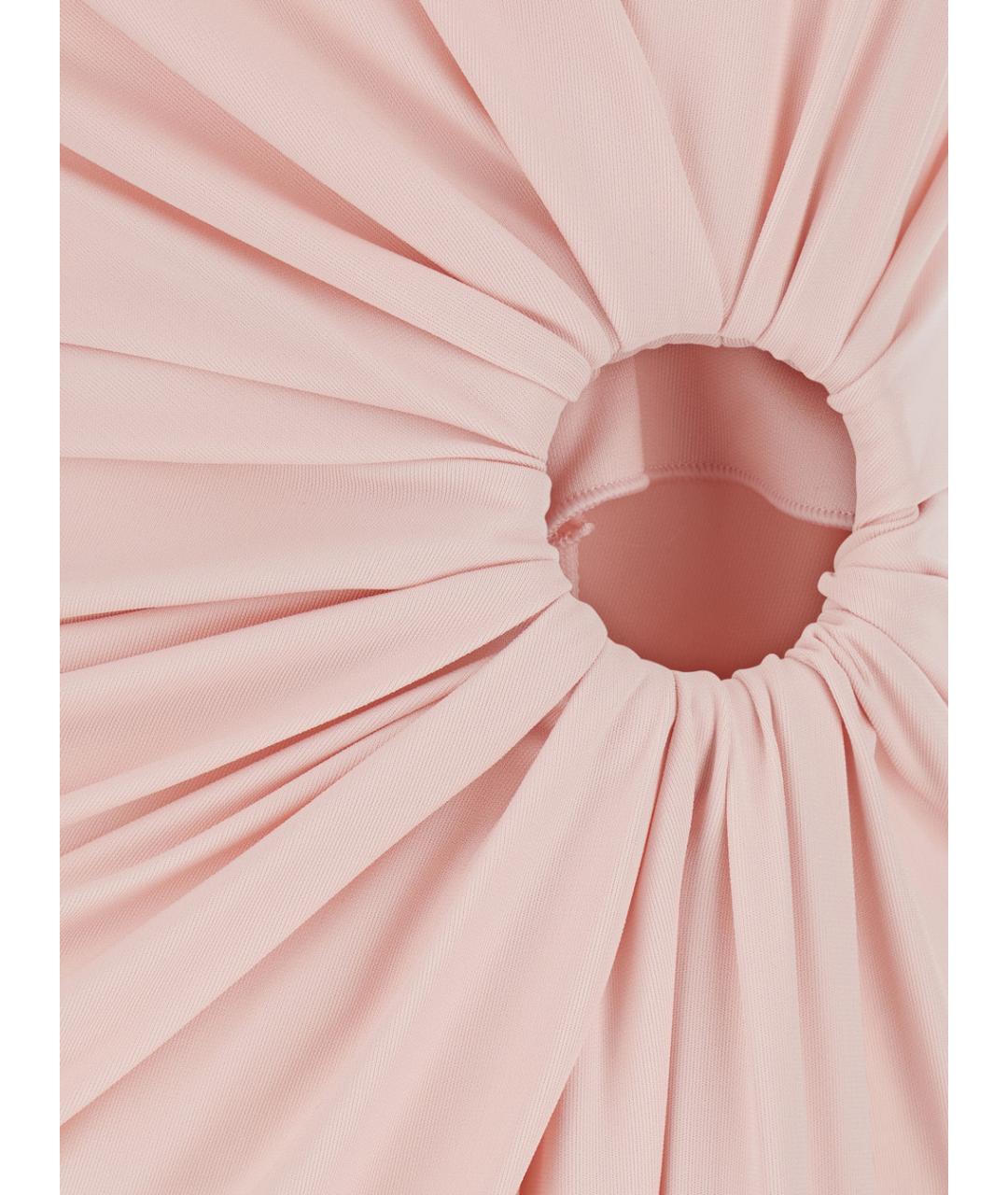 SPORTMAX Розовое вискозное повседневное платье, фото 3