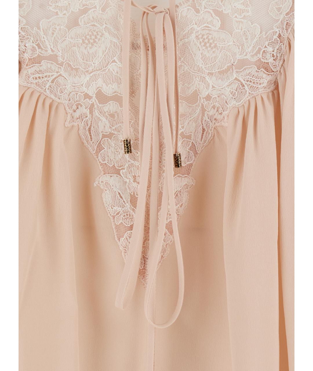 CHLOE Розовая шелковая блузы, фото 3