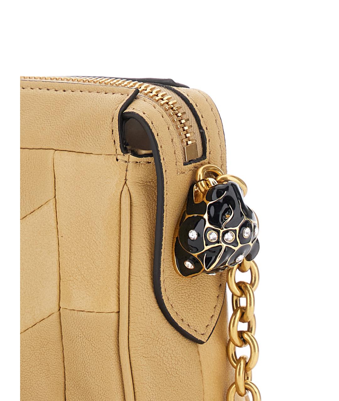 VALENTINO Бежевая кожаная сумка через плечо, фото 3