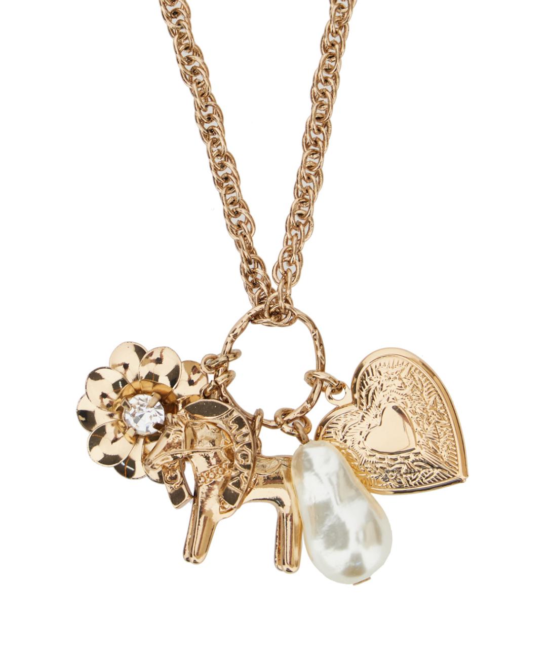 TWIN-SET Золотая металлическая подвеска, фото 2