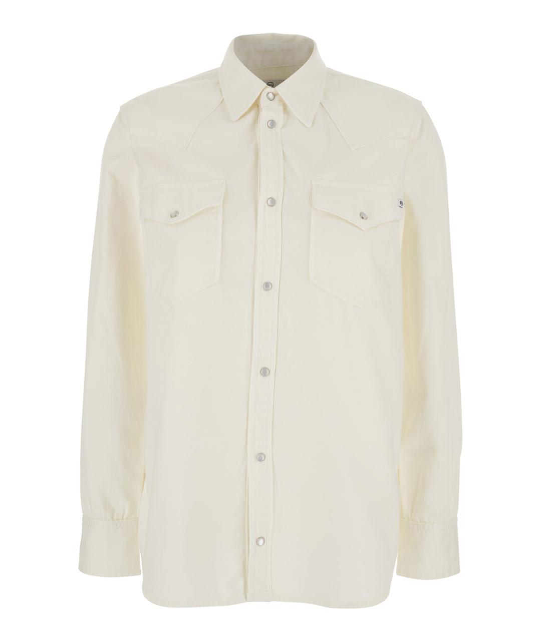 AG JEANS Белая хлопковая рубашка, фото 1