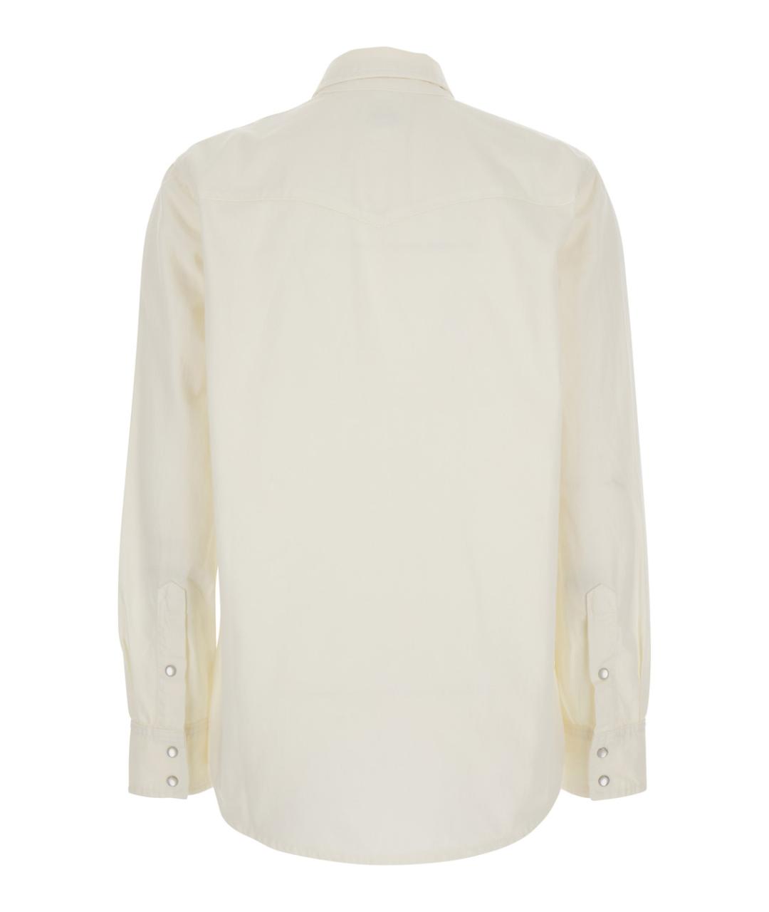 AG JEANS Белая хлопковая рубашка, фото 2