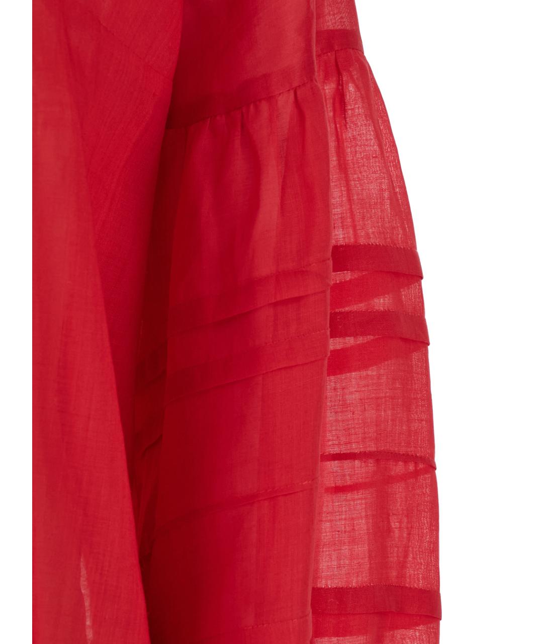 MAX MARA STUDIO Красная полиамидовая рубашка, фото 3