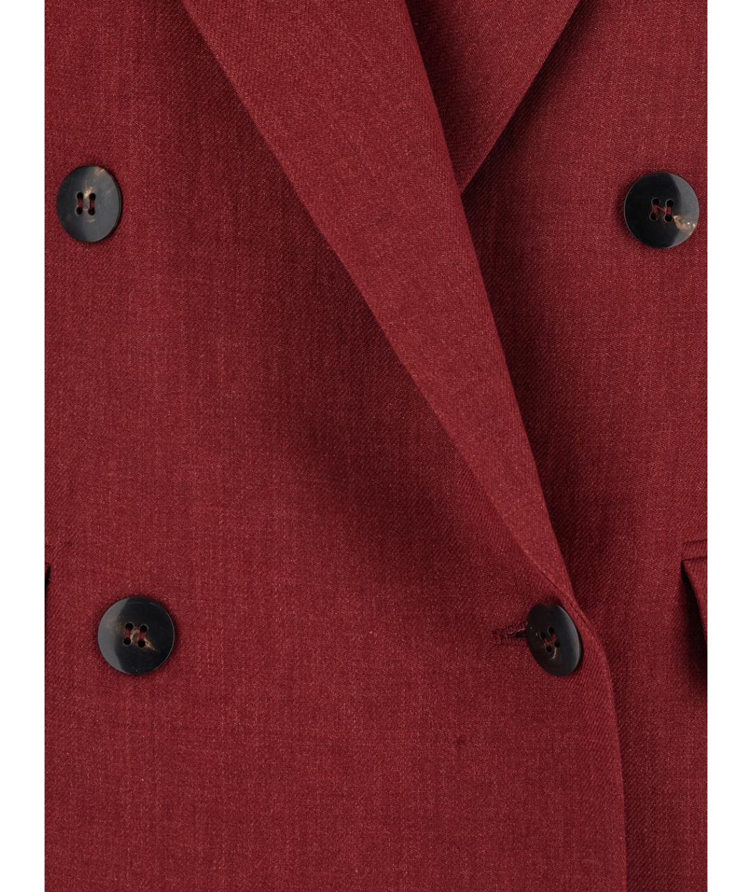 MAX MARA STUDIO Красный льняной жилет, фото 3