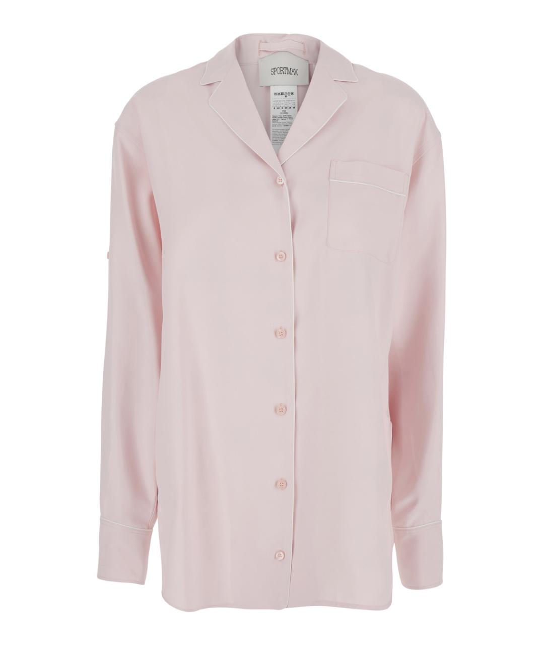 SPORTMAX Розовое вискозное повседневное платье, фото 1