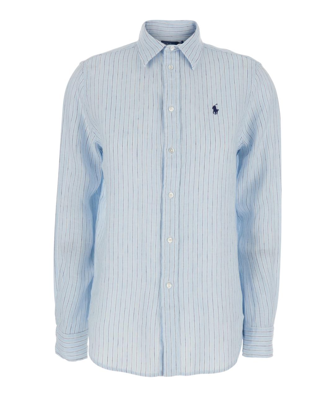 POLO RALPH LAUREN Голубая льняная рубашка, фото 1