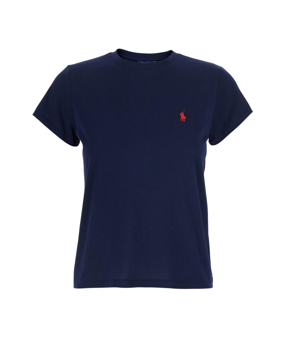 POLO RALPH LAUREN Синяя хлопковая футболка, фото 1