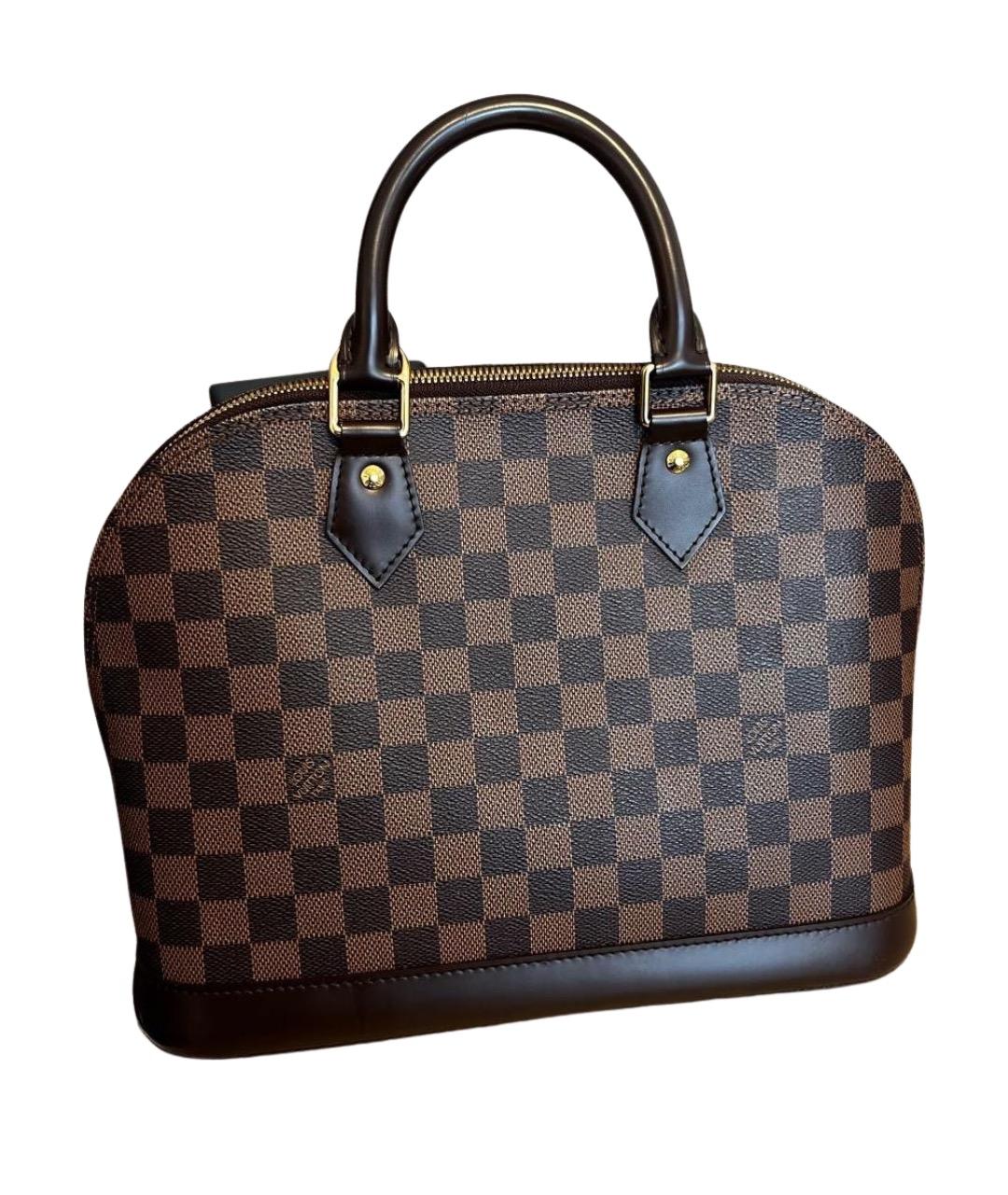 LOUIS VUITTON Коричневая сумка с короткими ручками, фото 1