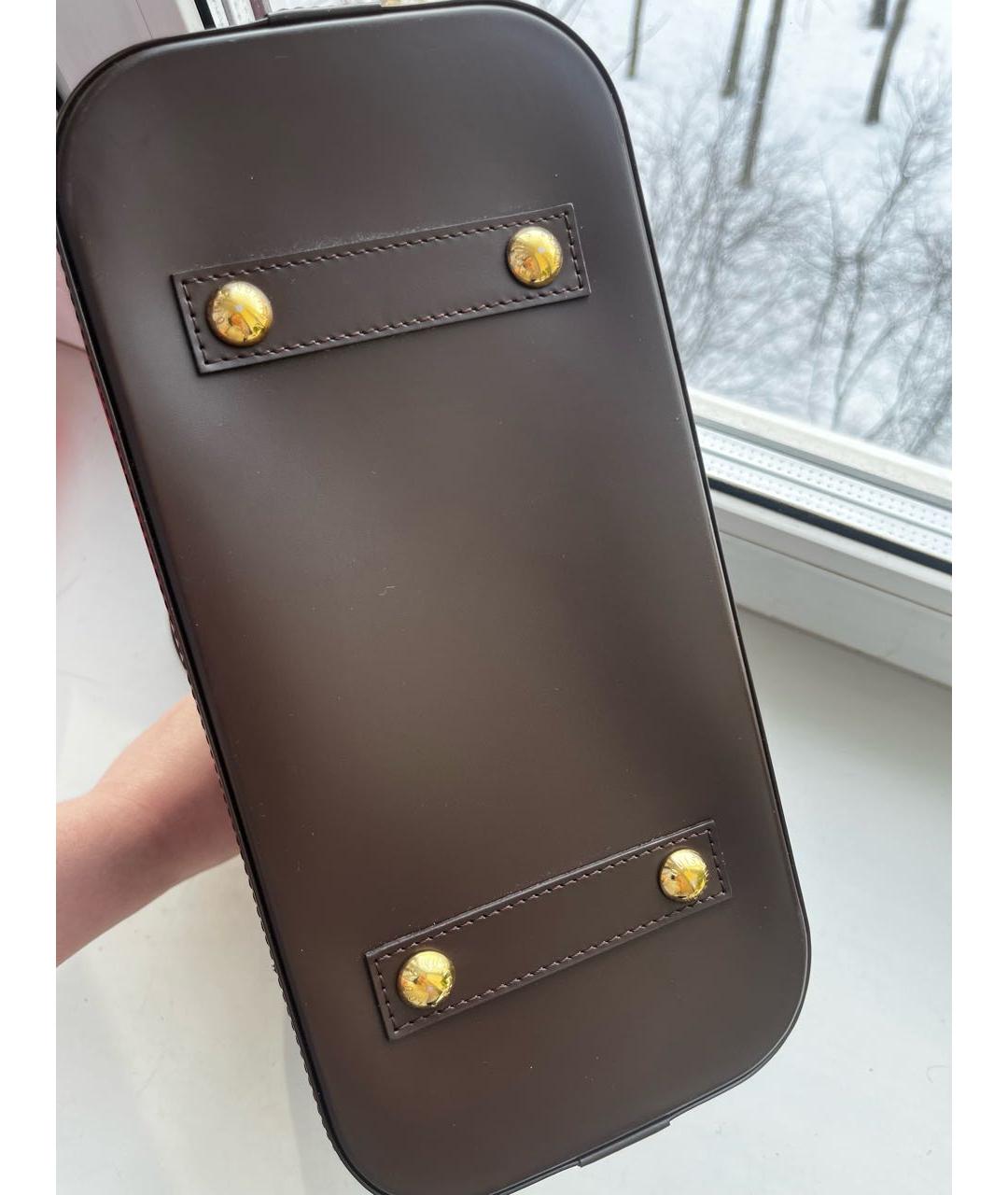 LOUIS VUITTON Коричневая сумка с короткими ручками, фото 5