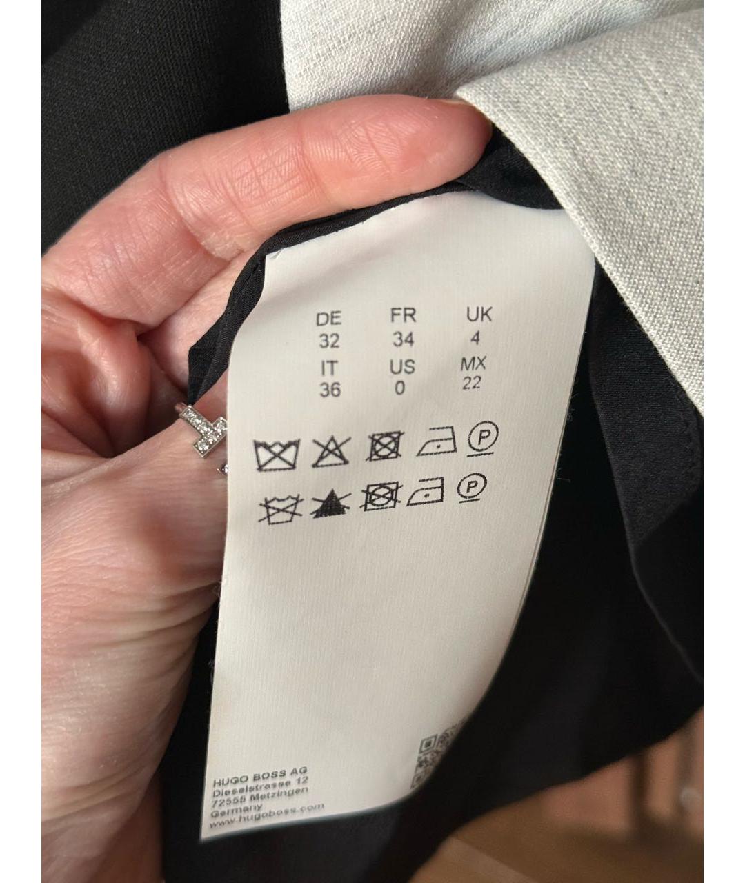 HUGO BOSS Мульти хлопко-эластановое коктейльное платье, фото 6