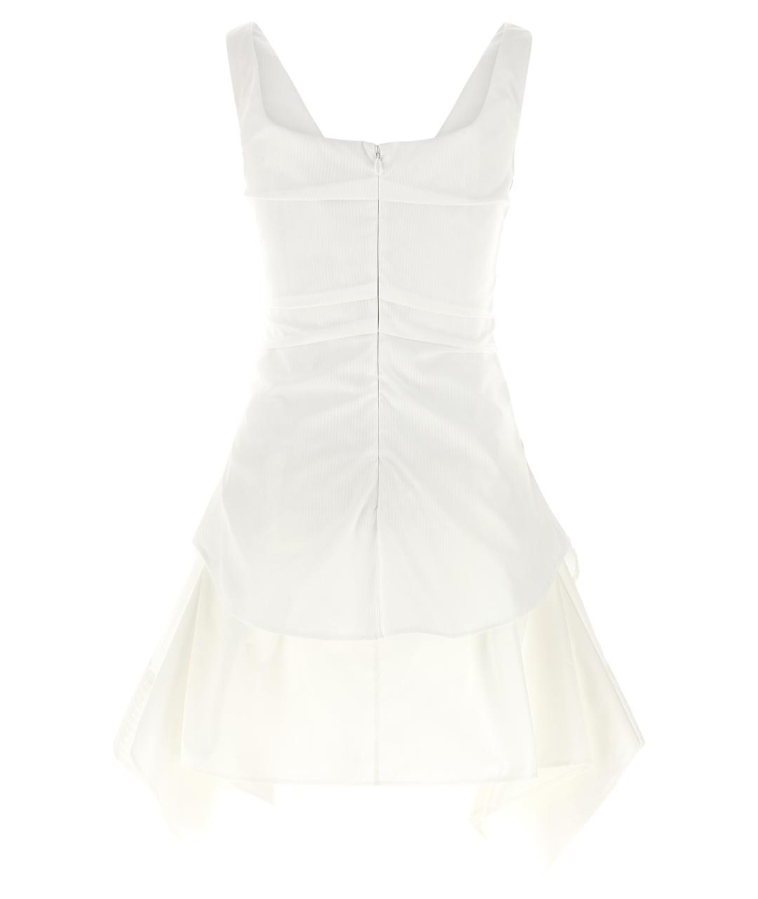 ALEXANDER MCQUEEN Белое хлопковое вечернее платье, фото 2