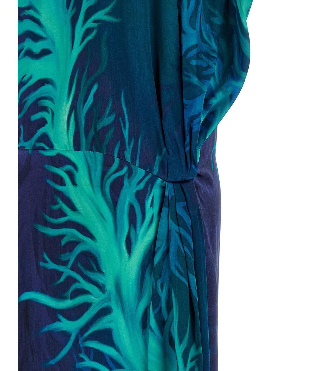 F.R.S FOR RESTLESS SLEEPERS Синее вискозное повседневное платье, фото 4