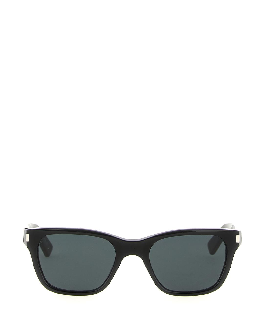 SAINT LAURENT Черные пластиковые солнцезащитные очки, фото 2