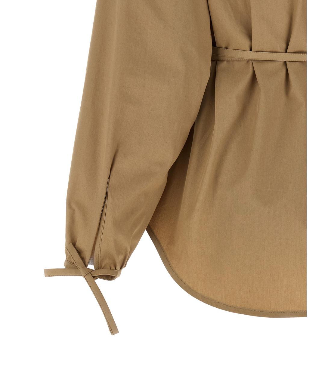 MONCLER Бежевая хлопковая куртка, фото 4