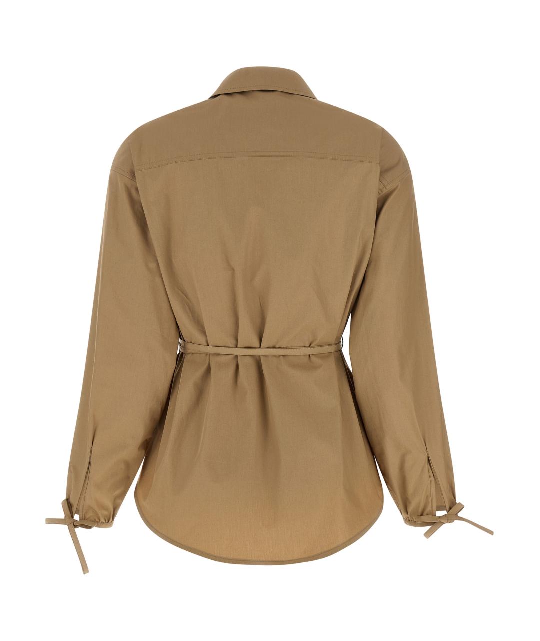 MONCLER Бежевая хлопковая куртка, фото 2