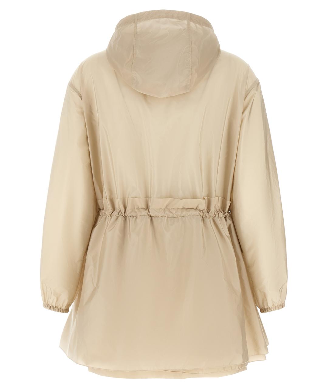 MONCLER Бежевая полиамидовая куртка, фото 2