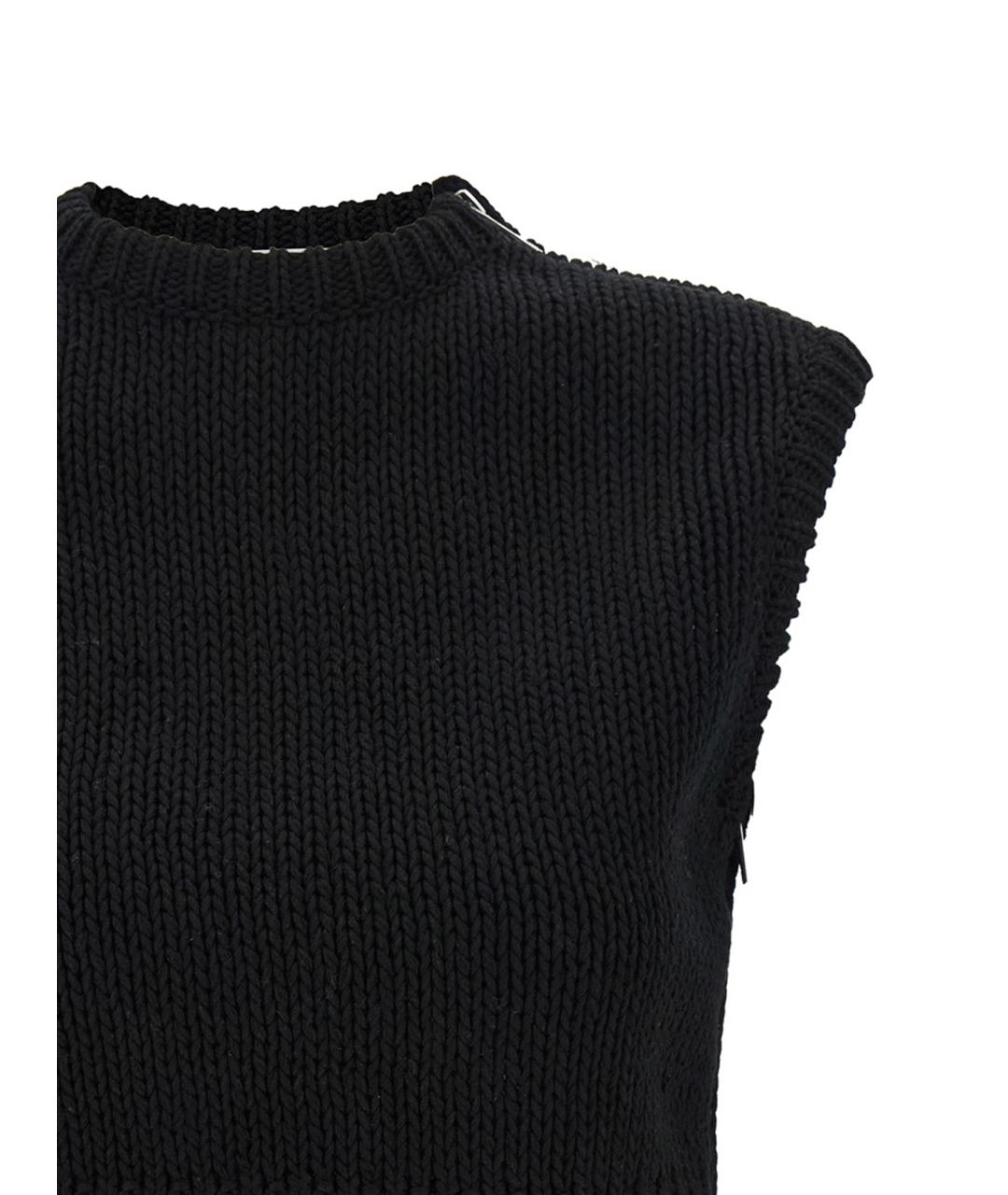 MAX MARA Черная хлопковая жилетка, фото 3