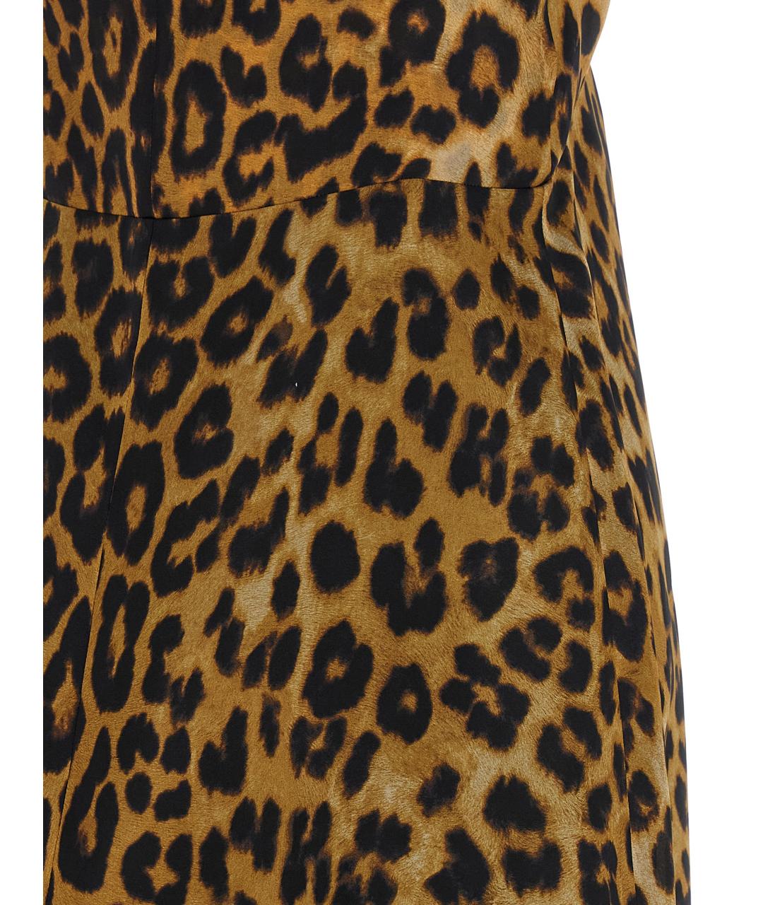 ALBERTA FERRETTI Мульти шелковое коктейльное платье, фото 4