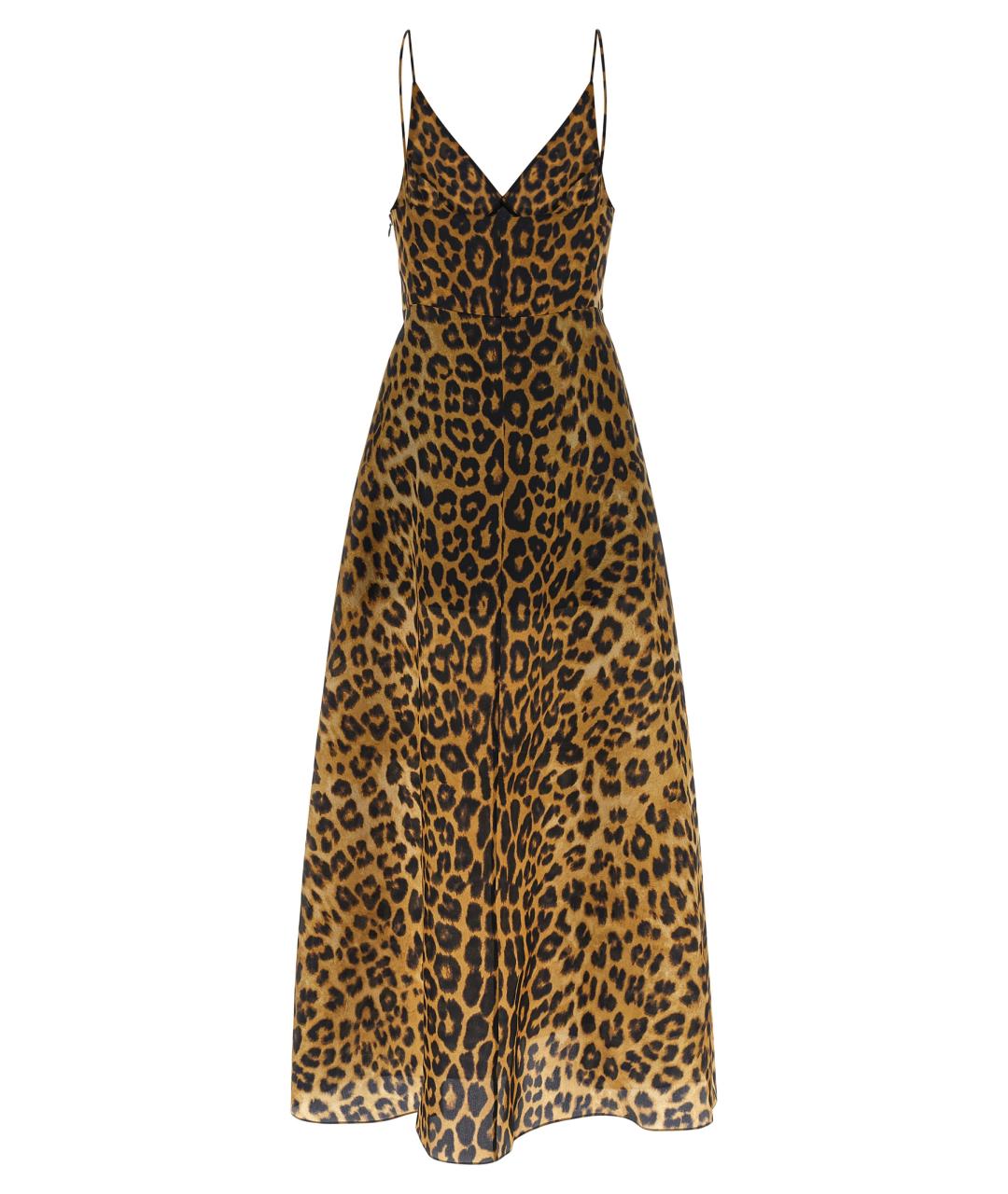 ALBERTA FERRETTI Мульти шелковое коктейльное платье, фото 2