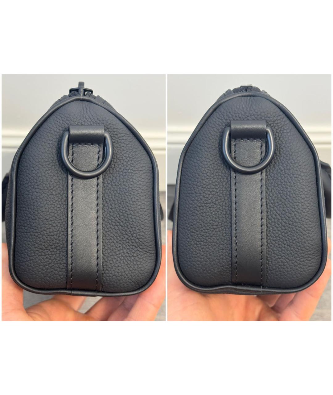 LOUIS VUITTON Черная кожаная сумка на плечо, фото 4