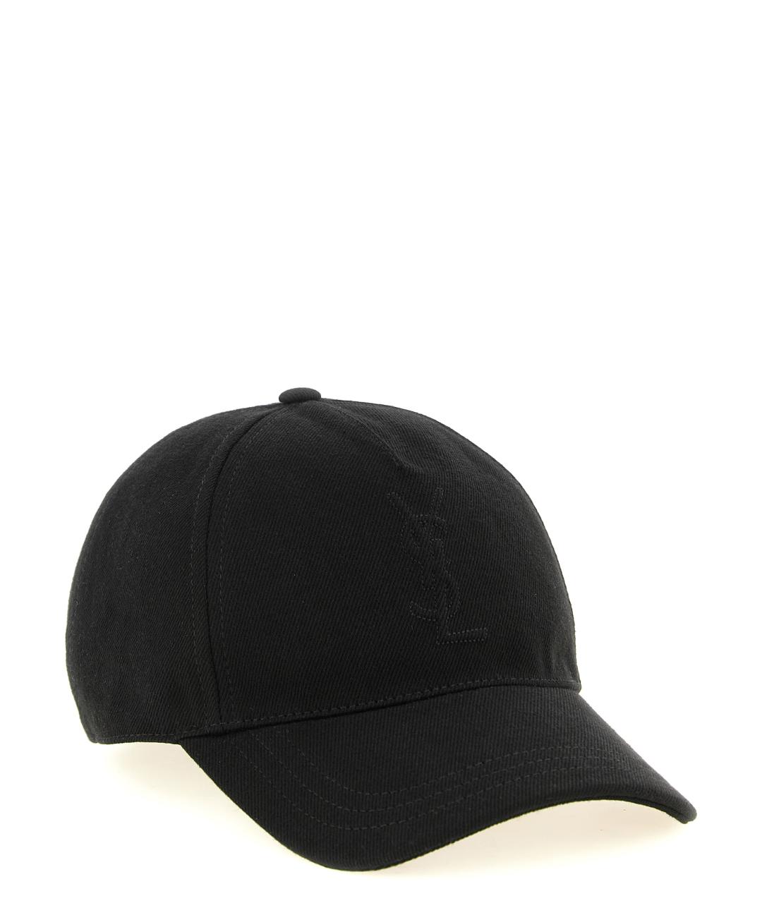 SAINT LAURENT Черная хлопковая кепка/бейсболка, фото 2