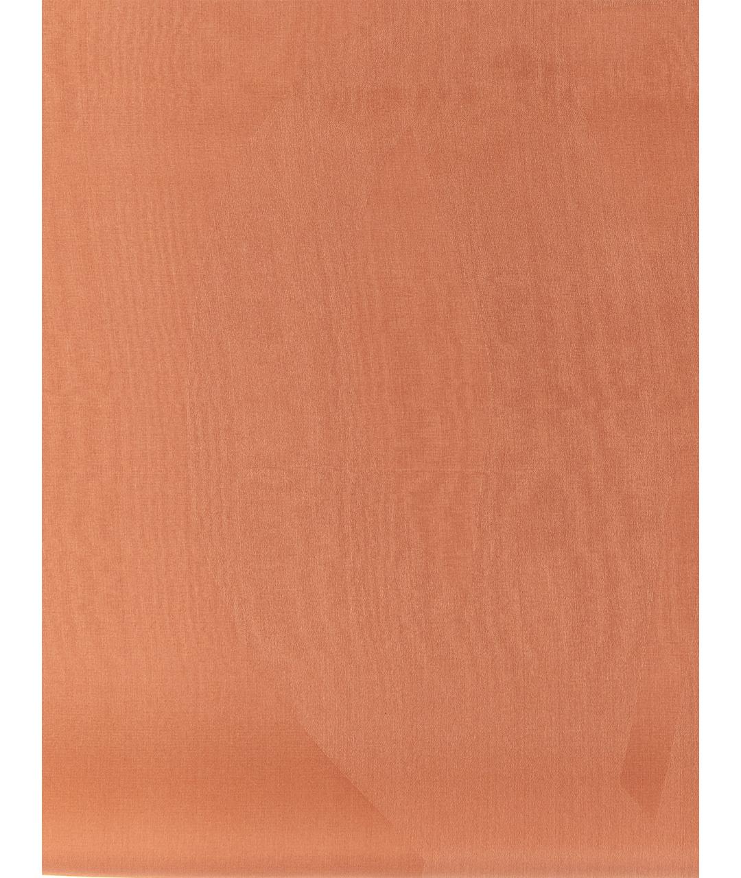 SAINT LAURENT Коричневый шелковый шарф, фото 3