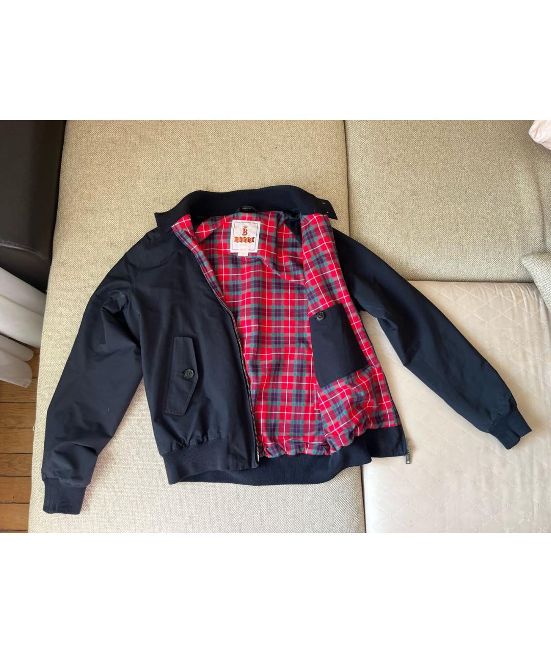 BARACUTA Темно-синяя хлопковая куртка, фото 5