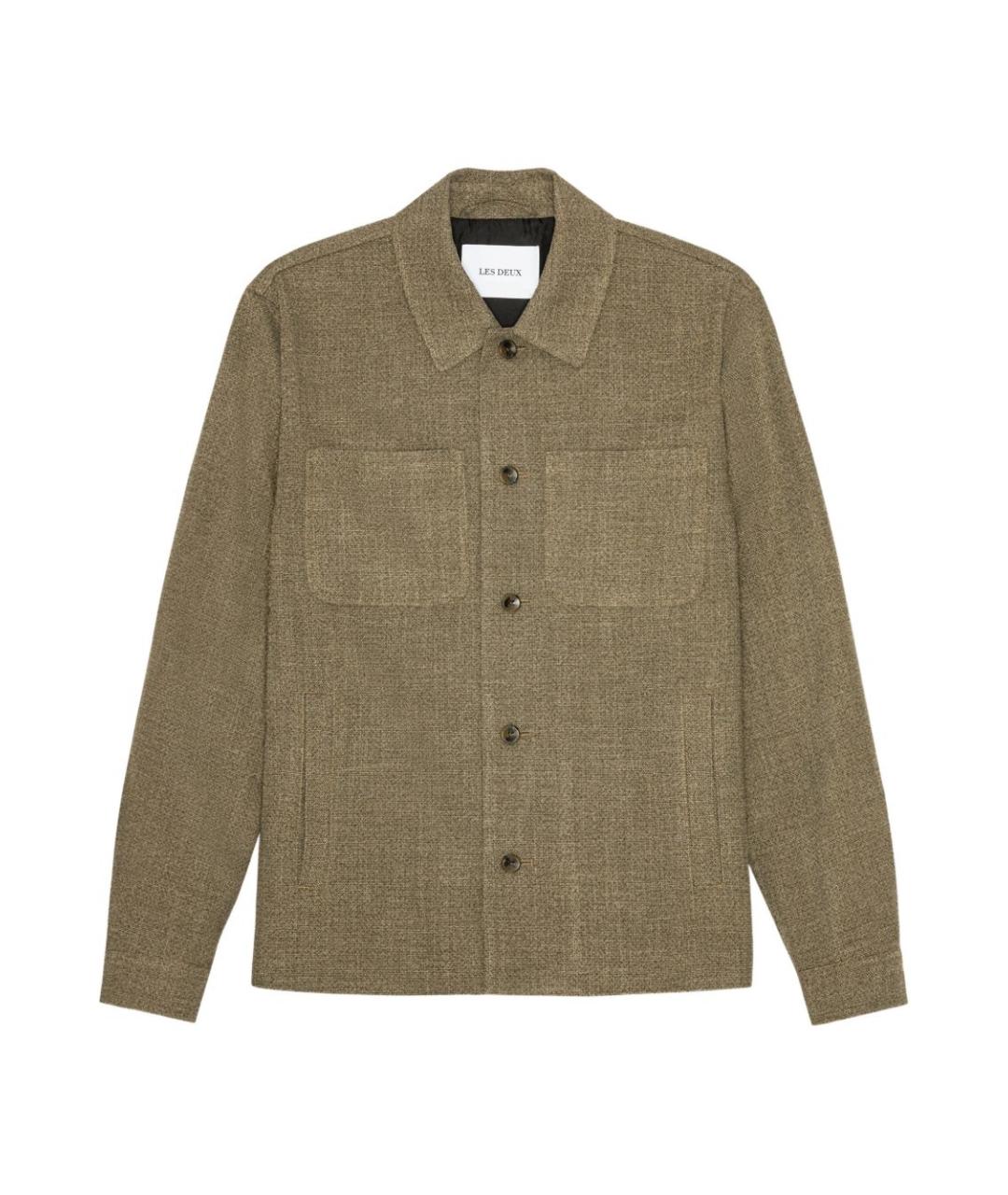 LES DEUX Зеленая полиэстеровая куртка, фото 1