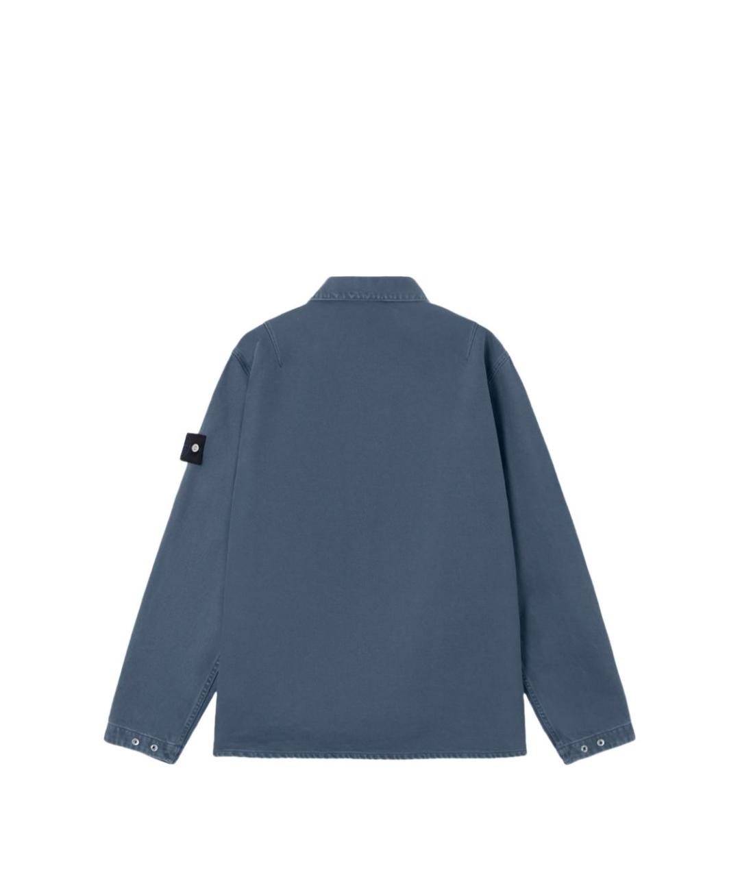 STONE ISLAND Синяя кэжуал рубашка, фото 2