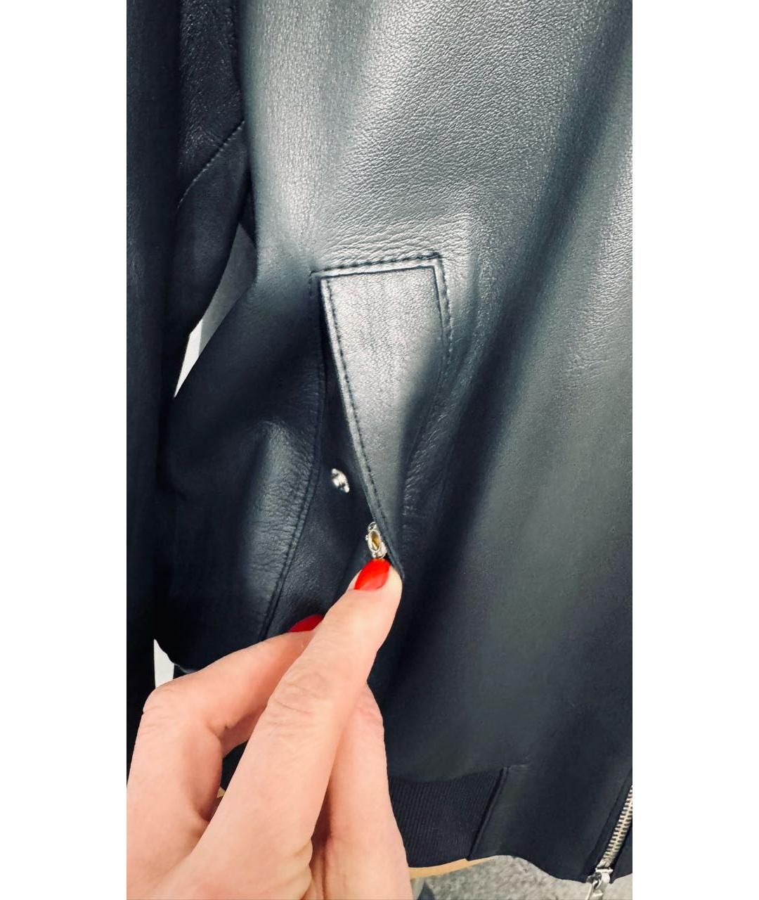 P.A.R.O.S.H. Темно-синяя кожаная куртка, фото 2