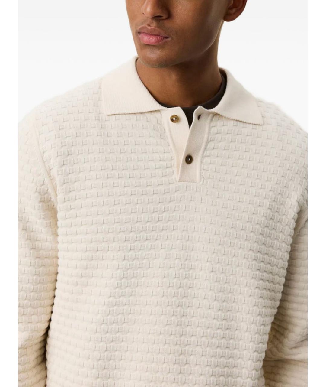 LES DEUX Бежевый хлопковый джемпер / свитер, фото 2