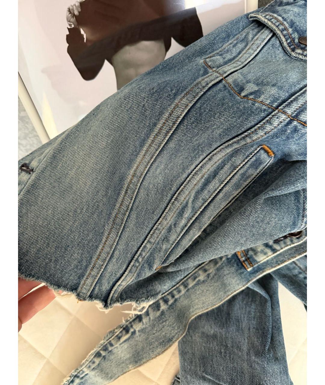 BALENCIAGA Синяя деним куртка, фото 5