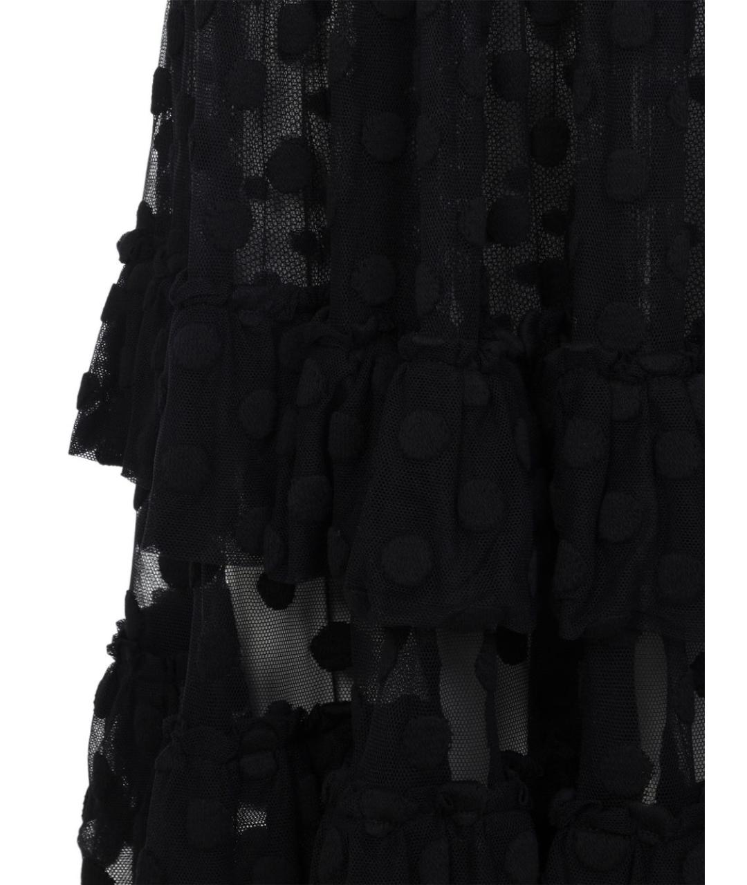 DRIES VAN NOTEN Черное хлопко-эластановое коктейльное платье, фото 2