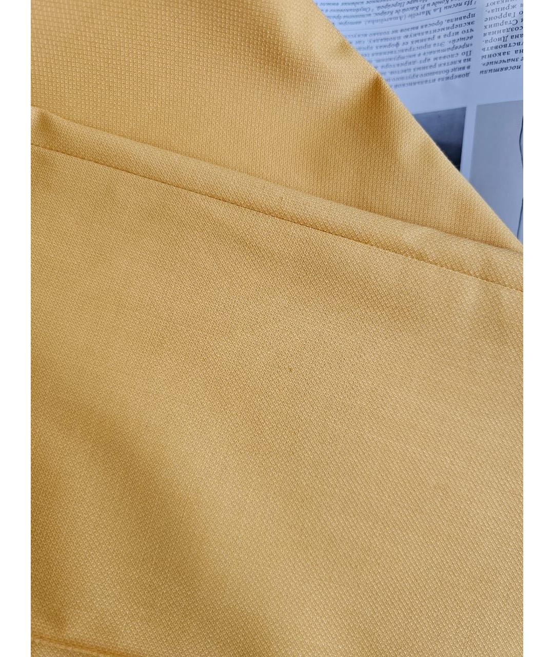 HERMES Желтые брюки широкие, фото 8