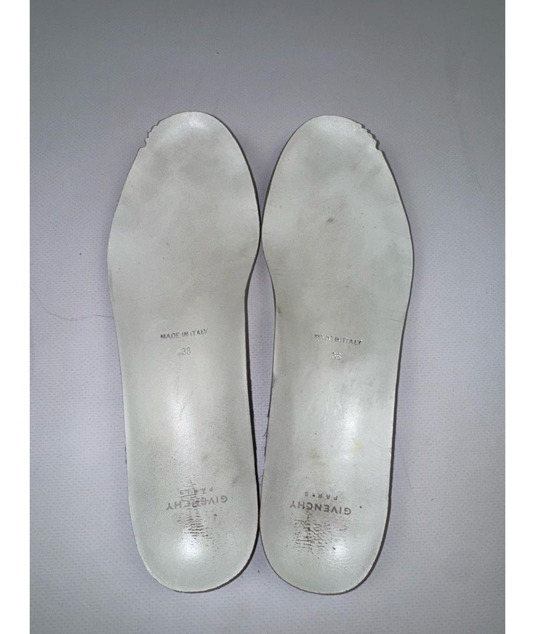 GIVENCHY Черные кожаные кроссовки, фото 6