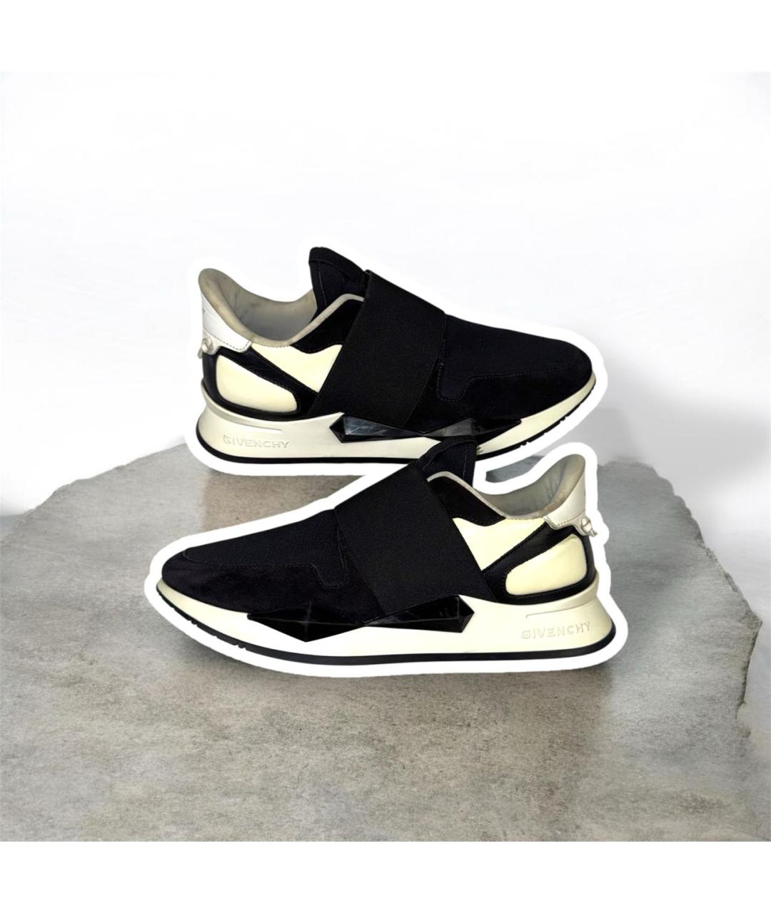 GIVENCHY Черные кожаные кроссовки, фото 8