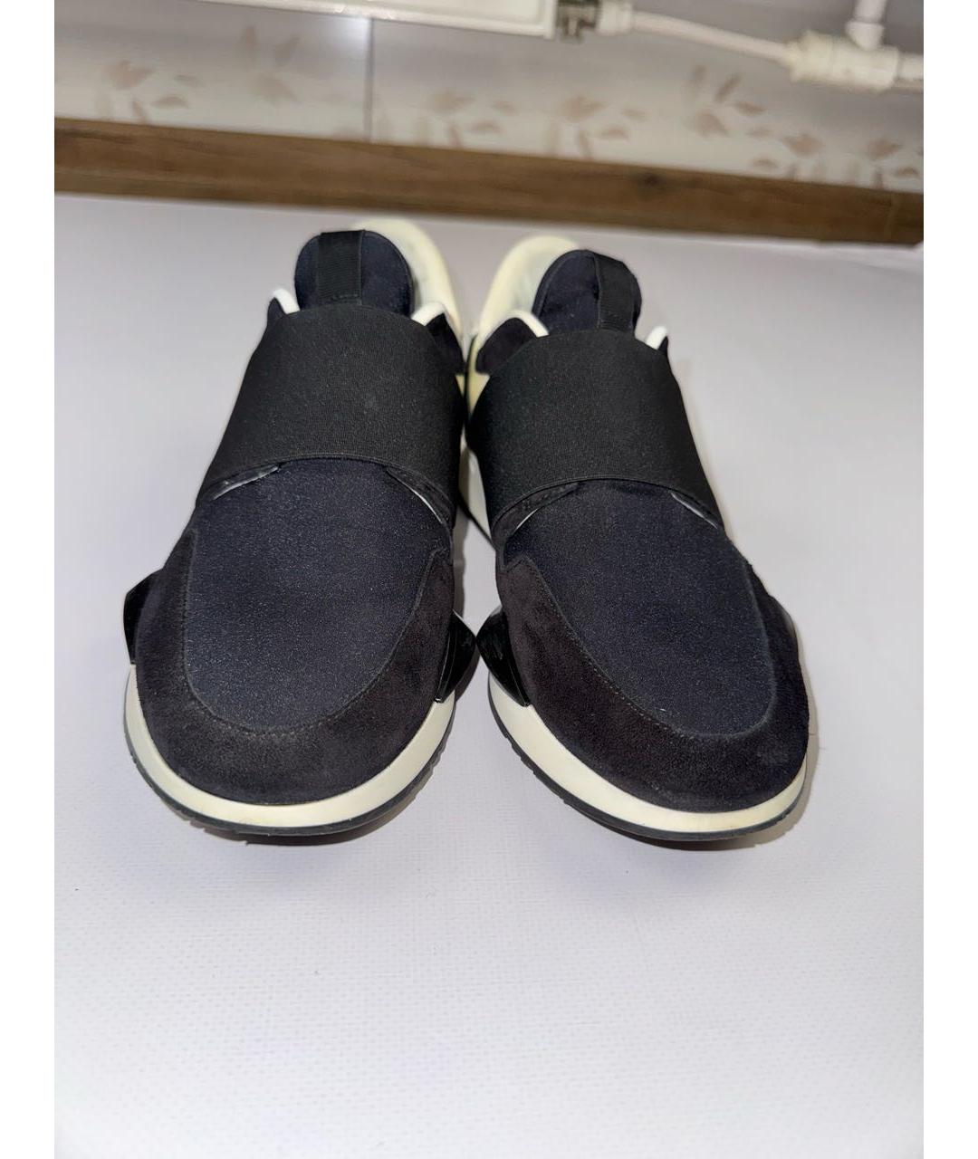 GIVENCHY Черные кожаные кроссовки, фото 2