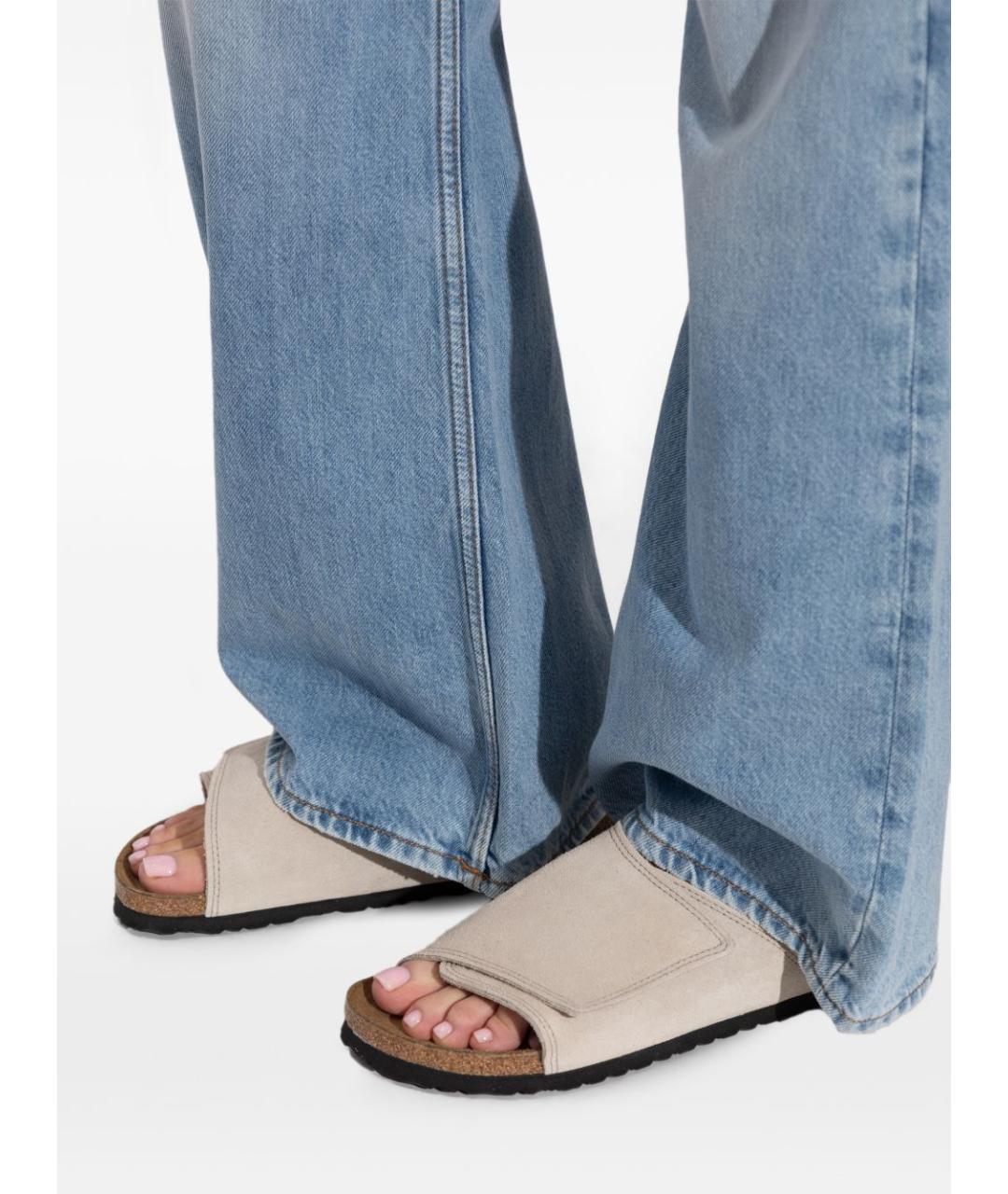 BIRKENSTOCK Бежевые замшевые сандалии, фото 6