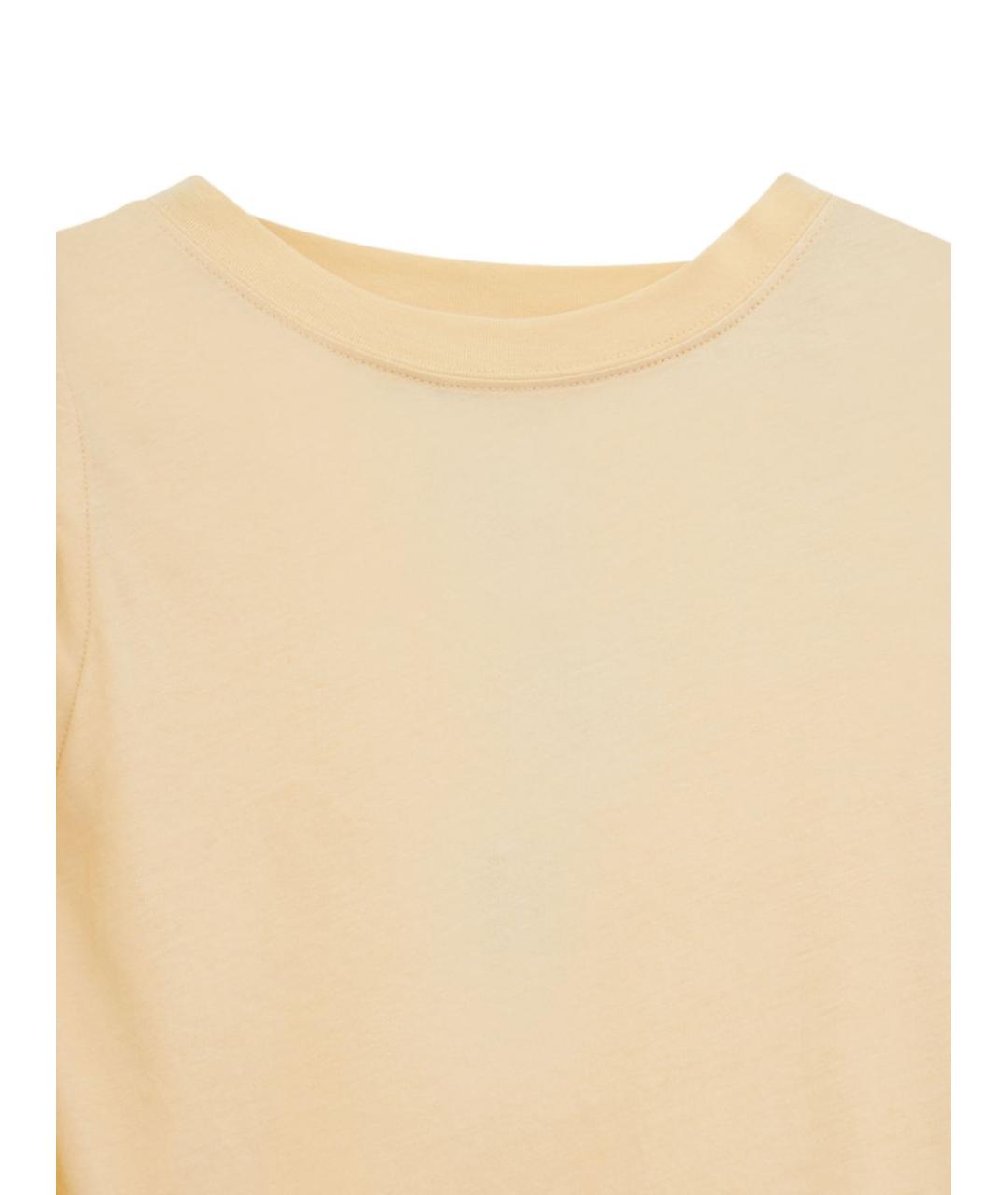 DRIES VAN NOTEN Бежевая футболка, фото 3