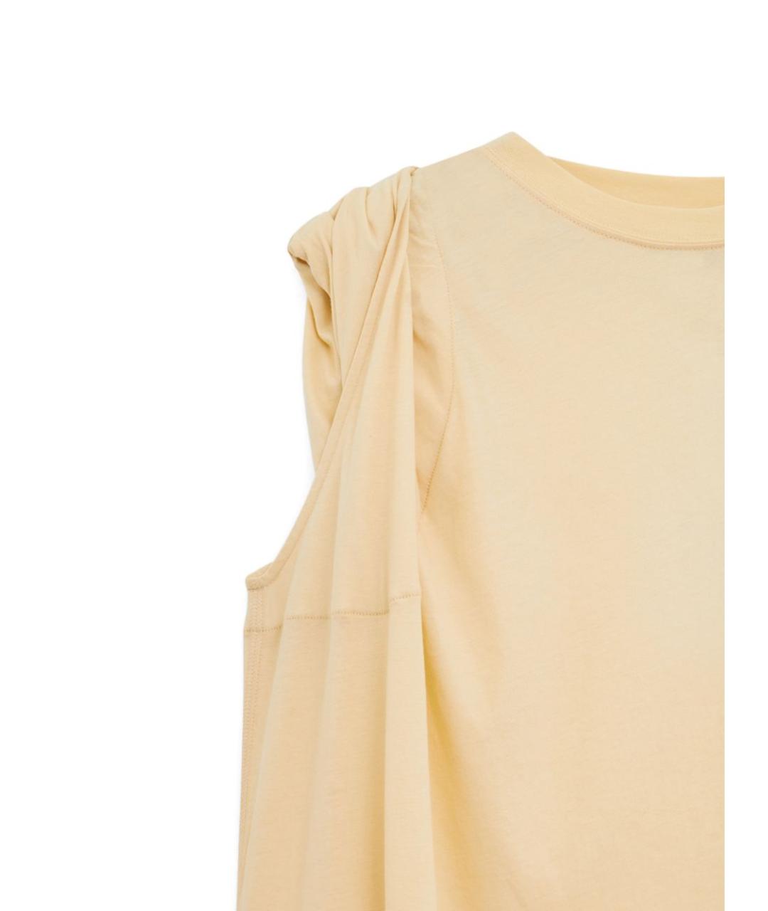 DRIES VAN NOTEN Бежевая футболка, фото 2