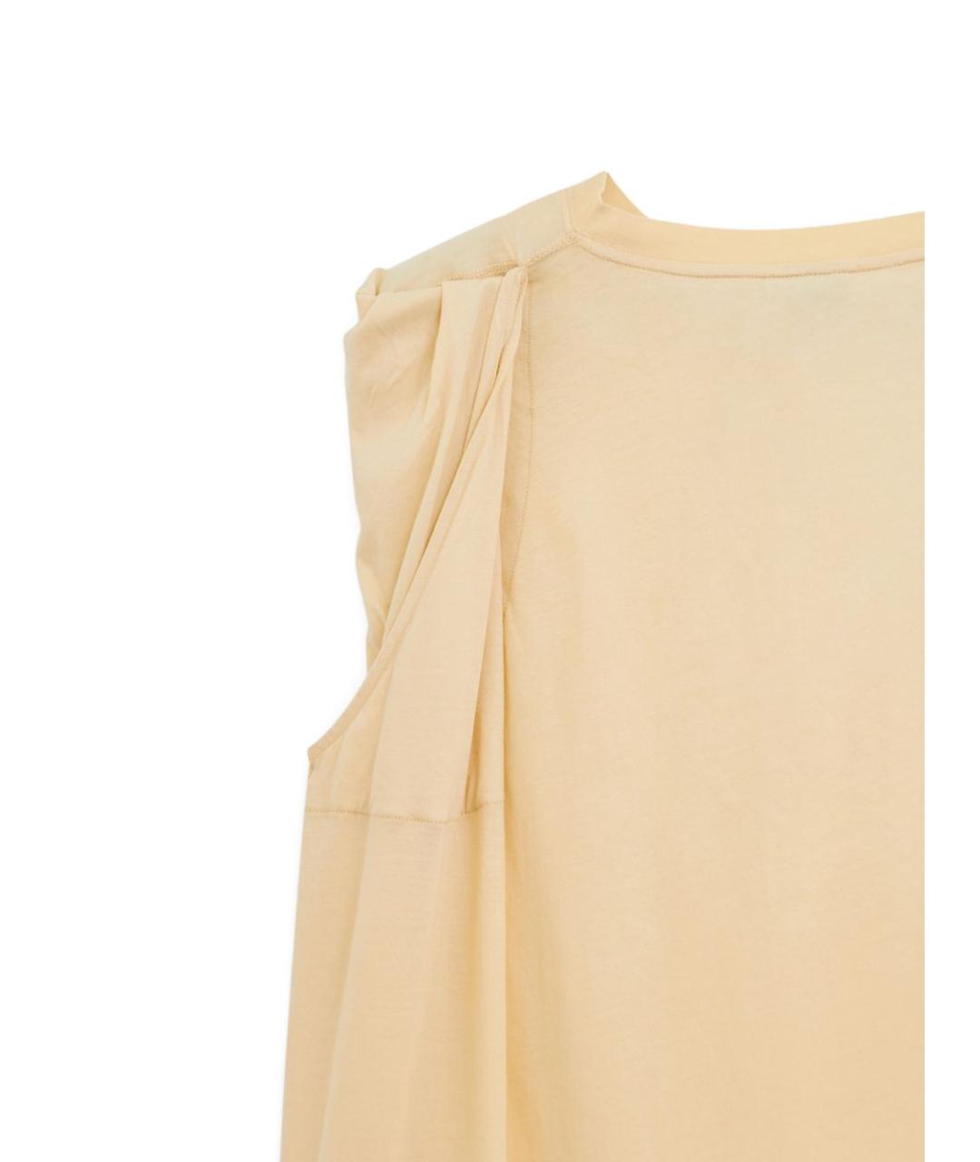 DRIES VAN NOTEN Бежевая футболка, фото 4