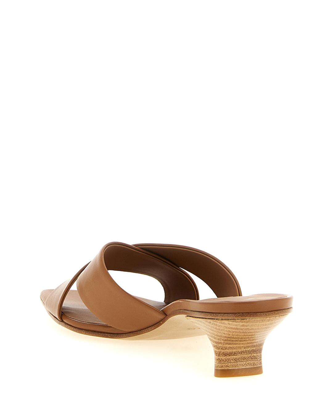 VICINI Коричневые кожаные мюли, фото 3