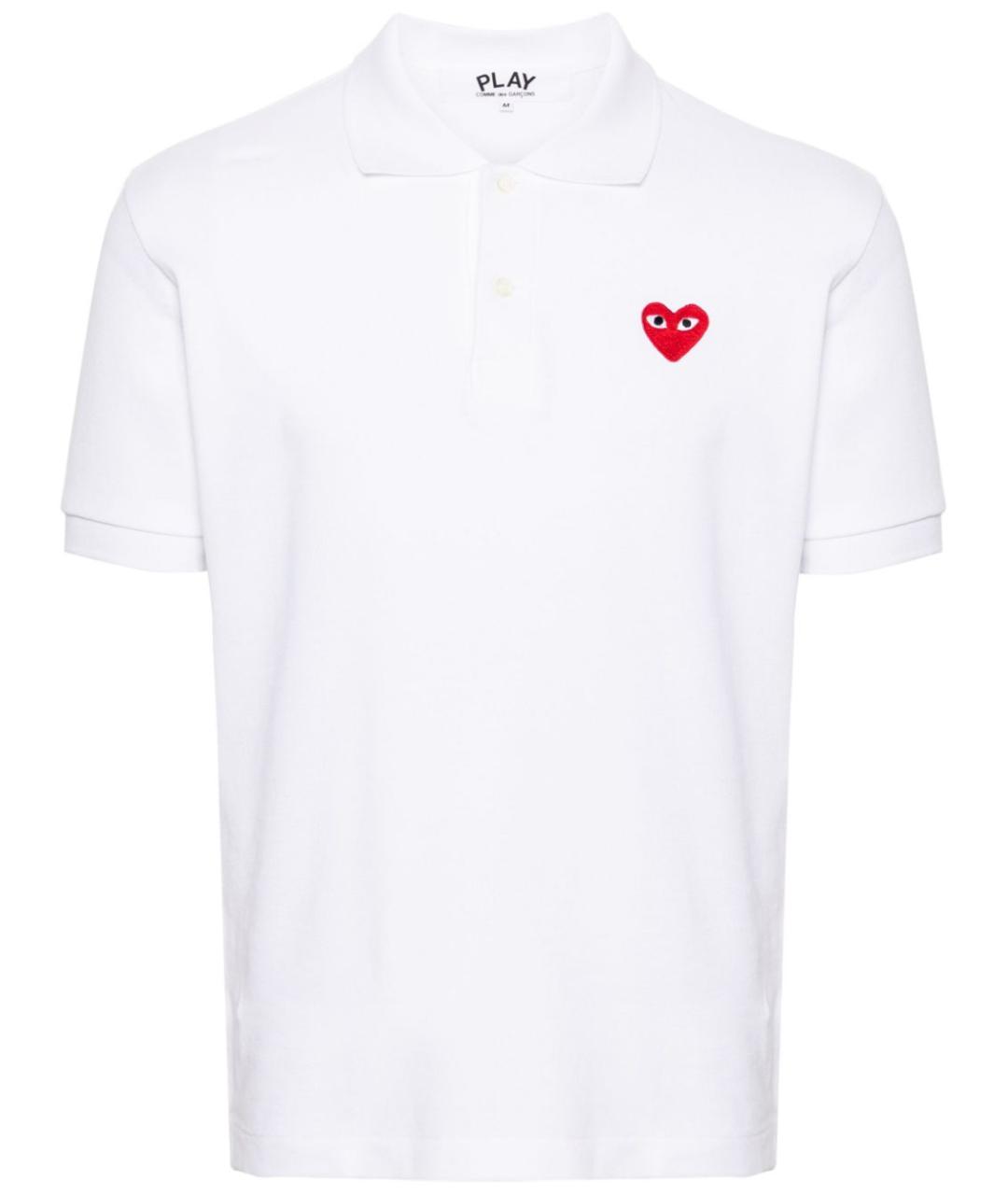 COMME DES GARÇONS Белая хлопковая футболка, фото 1