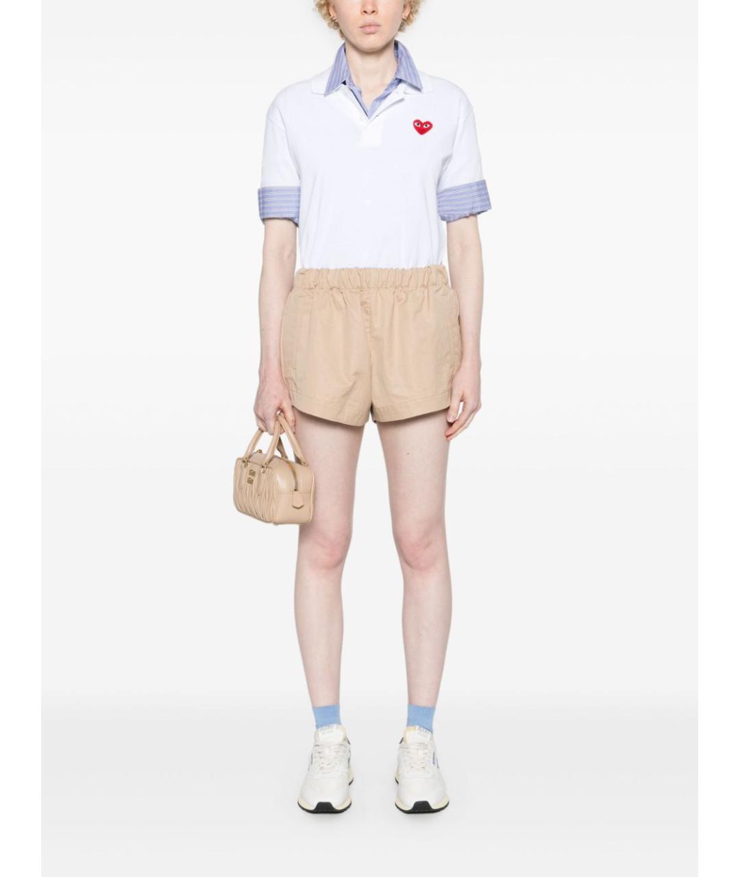 COMME DES GARÇONS Белая хлопковая футболка, фото 4