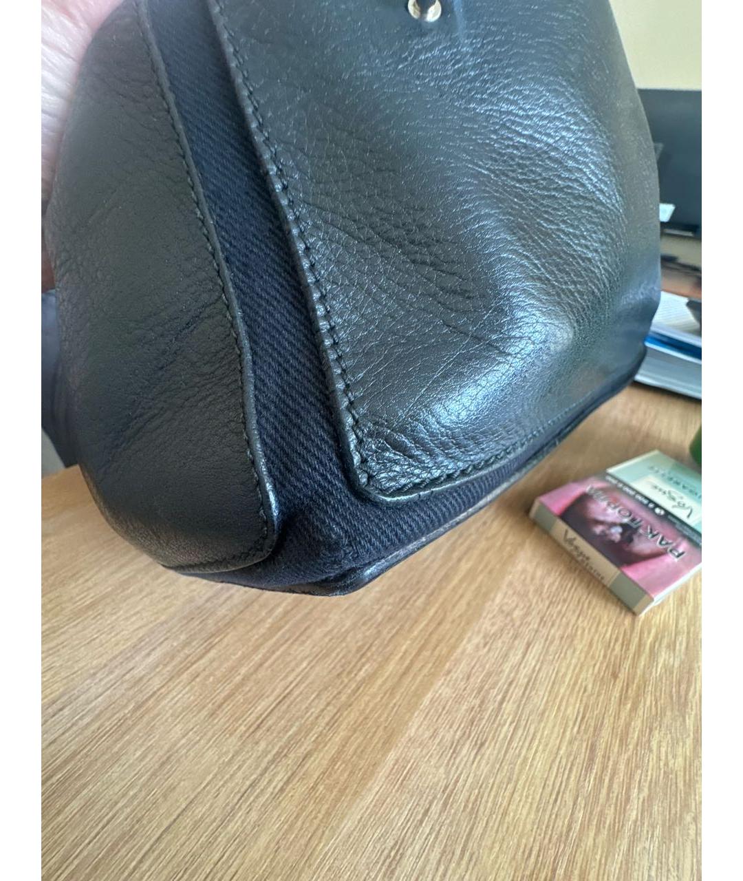 SAINT LAURENT Черная кожаная сумка через плечо, фото 5