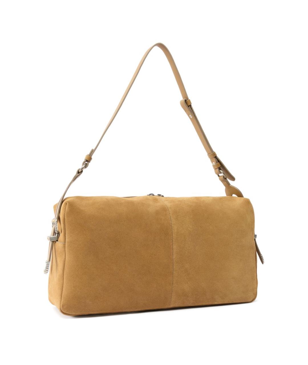 PINKO Коричневая замшевая сумка через плечо, фото 2